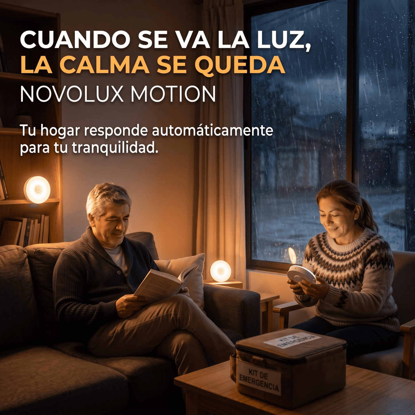 Luz LED NOVOLUX MOTION - Sensor de Movimiento - Protección Nocturna para tu Familia Toda la Noche