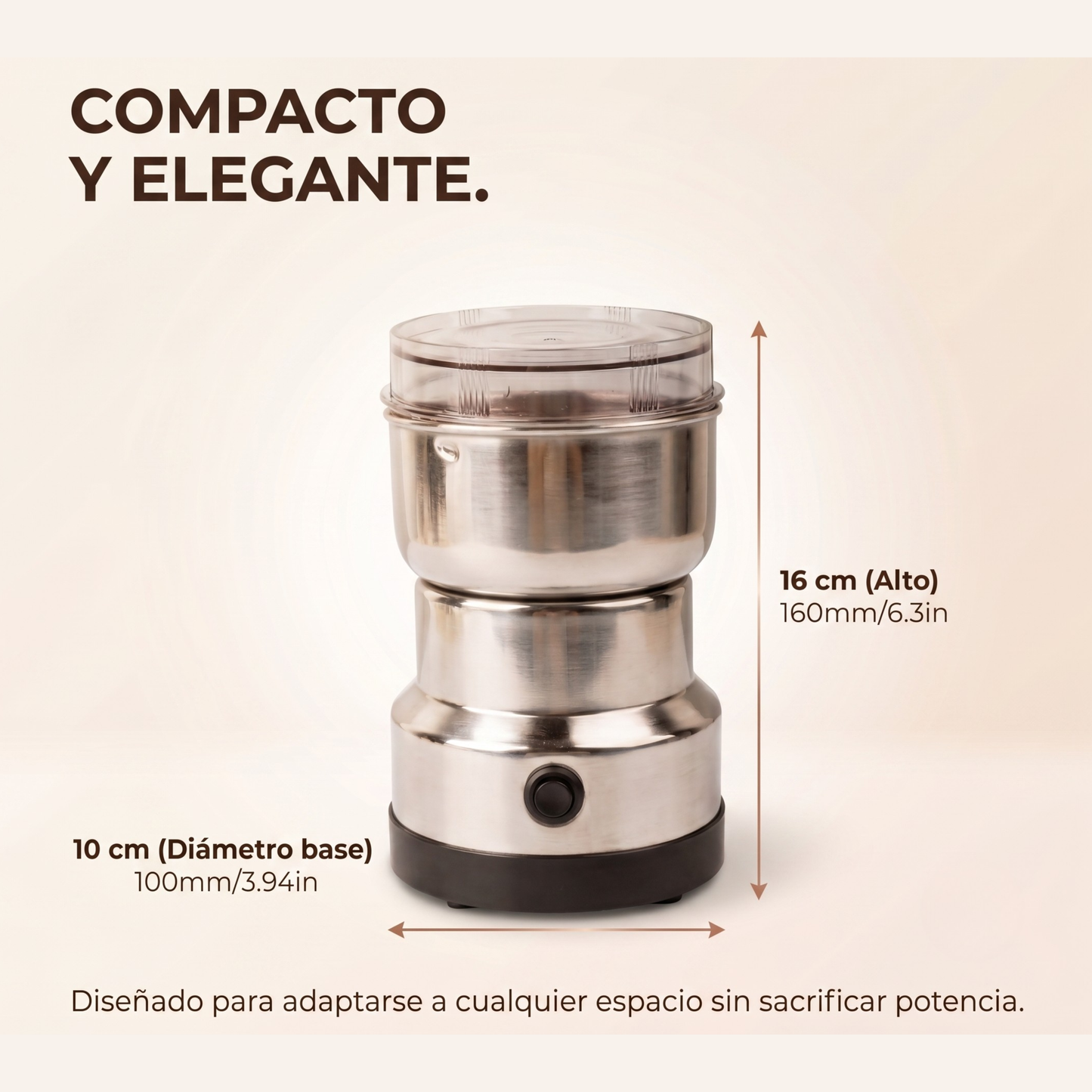 Moledor Eléctrico de Café - Para Iniciar tus Mañanas con el Aroma más Cálido en Segundos