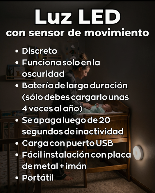 Luz  Led Nocturna con Sensor de Movimiento