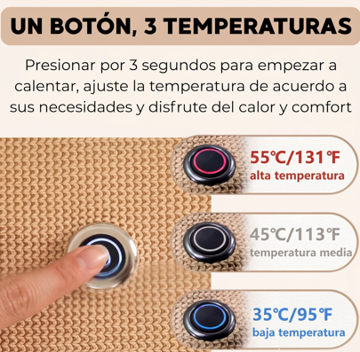 Manta Calefactora Eléctrica Carga USB